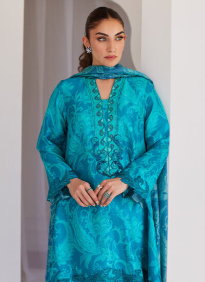 Luna Green Shirt And Dupatta - Image 3