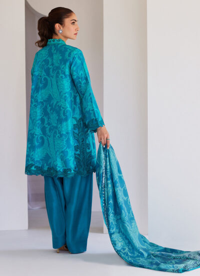 Luna Green Shirt And Dupatta - Image 6