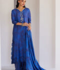 Azura Blue Shirt And Dupatta