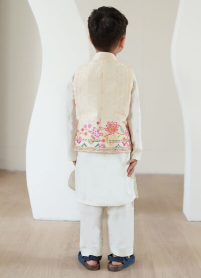 Faye Ivory Mini Waistcoat - Image 3