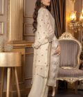 Fiests Shine Chiffon Unstitched 3 Pcs - Rtd - Image 2