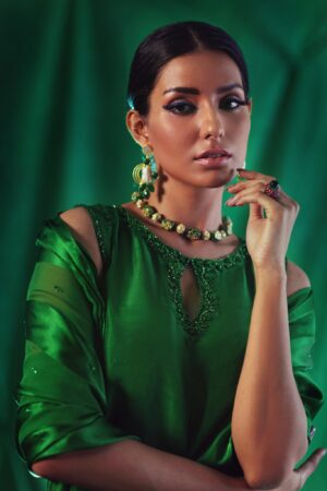 Emerald Opulence Rawsilk