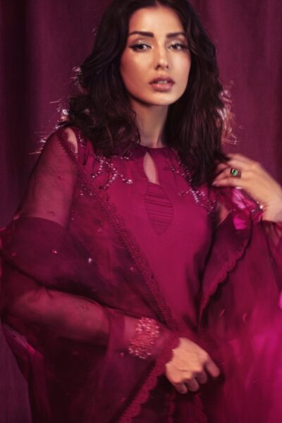 Mulberry Wine Rawsilk - Image 5