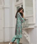 Silk Printed Long Shirt & Pants - Image 5