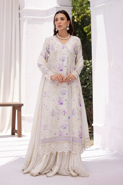 Lila Shirt And Dupatta