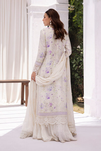 Lila Shirt And Dupatta - Image 3
