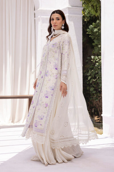 Lila Shirt And Dupatta - Image 5