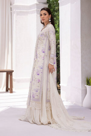 Lila Shirt And Dupatta