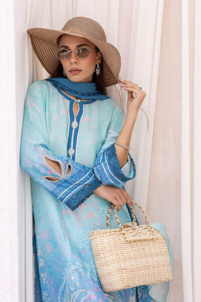 Soleil Shirt And Dupatta - Image 7