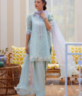 Noa Ice Blue Shirt and Dupatta