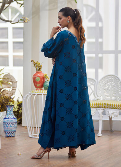 Cela Teal Shirt and Dupatta - Image 2