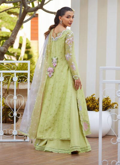 Talya Apple Green Kalidaar and Dupatta - Image 2