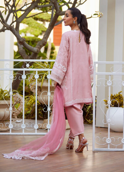 Jovie Tea Pink Shirt and Dupatta - Image 2