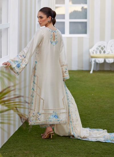 Delina Ivory Shirt and Dupatta - Image 2