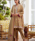 Lira Beige Shirt and Dupatta