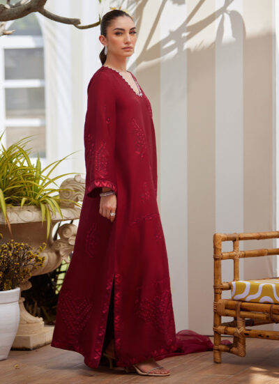 Soraya Scarlett Shirt and Dupatta - Image 10