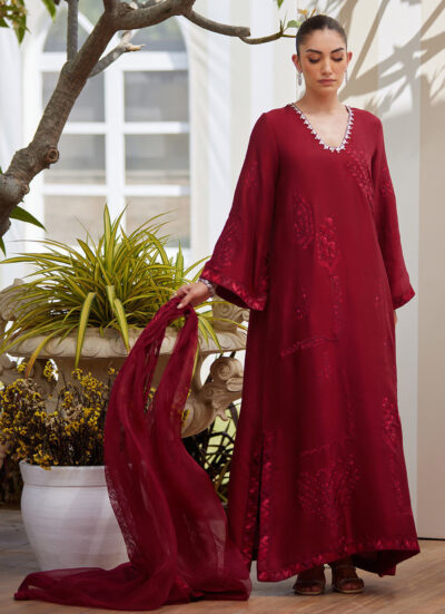 Soraya Scarlett Shirt and Dupatta - Image 9