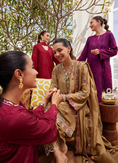 Soraya Scarlett Shirt and Dupatta - Image 5
