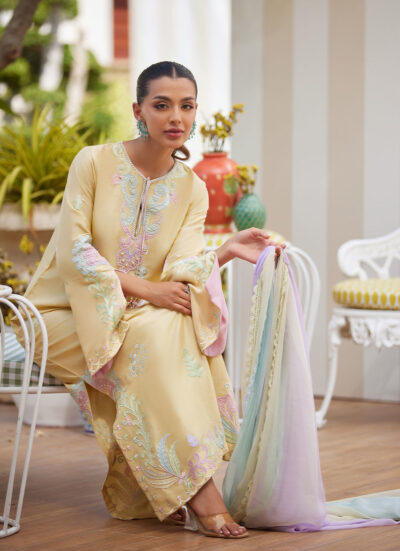 Vaya Lemon Shirt and Dupatta - Image 4