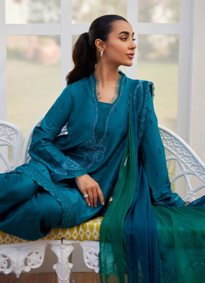 Maella Emerald Shirt and Dupatta - Image 6