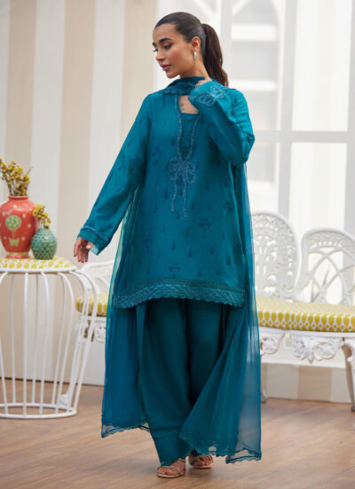 Maella Emerald Shirt and Dupatta - Image 5