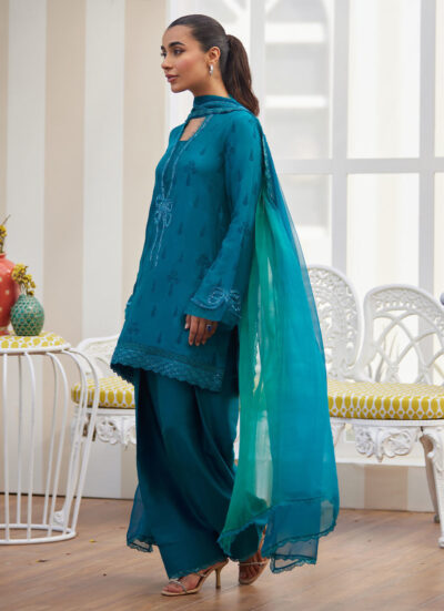 Maella Emerald Shirt and Dupatta - Image 4