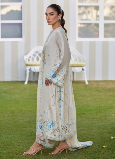 Delina Ivory Shirt and Dupatta - Image 6