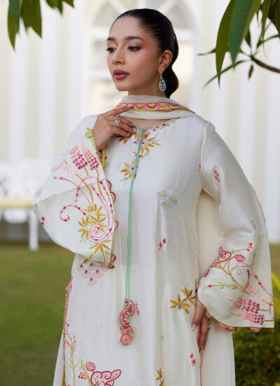 Mireza Ivory Shirt and Dupatta - Image 6