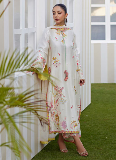 Mireza Ivory Shirt and Dupatta - Image 5