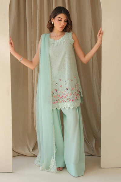 Aqua June with Dupatta and Shalwar - Image 8