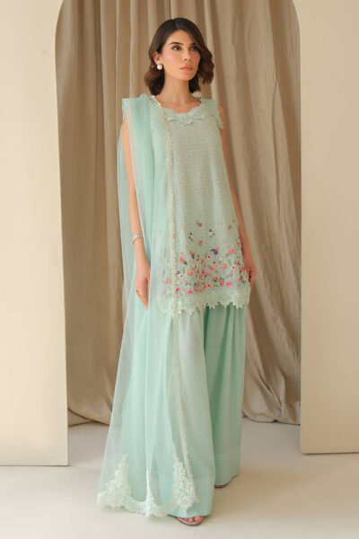 Aqua June with Dupatta and Shalwar - Image 2