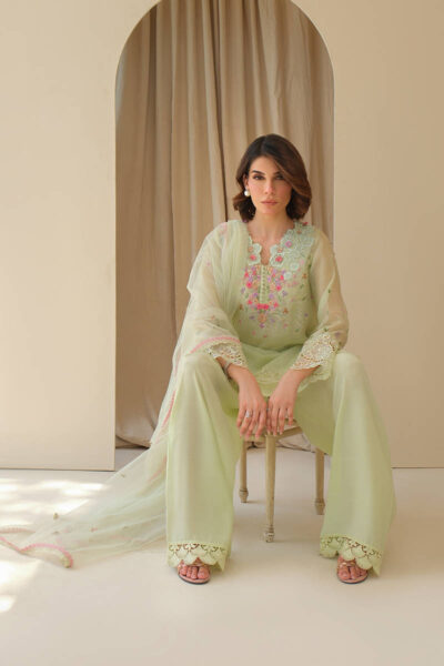 Mint June with Dupatta and Shalwar - Image 7