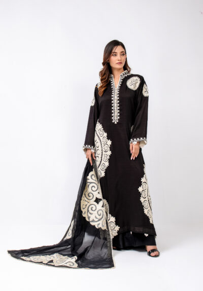 Alara Onyx Shirt & Dupatta - Image 9