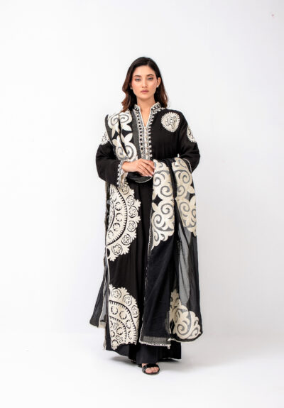 Alara Onyx Shirt & Dupatta - Image 5