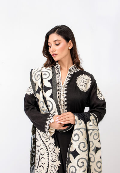 Alara Onyx Shirt & Dupatta - Image 6