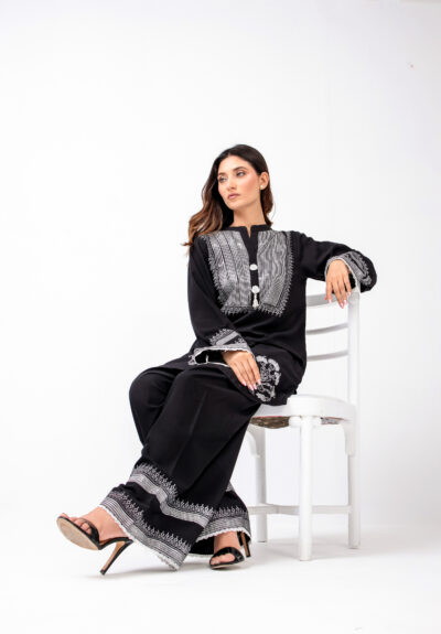 Mira Ink Block Shirt & Shalwar - Image 8