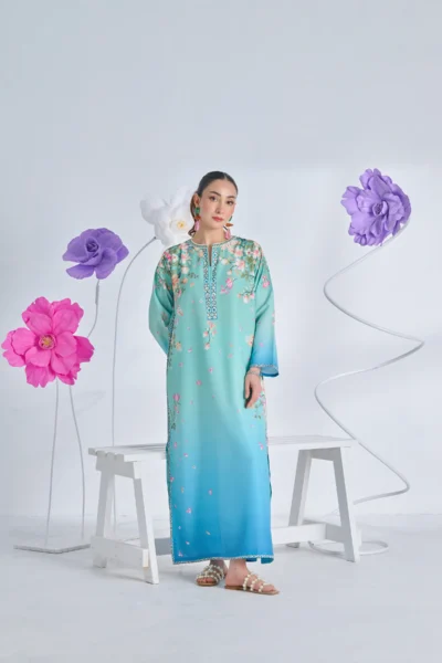 Bloom Ombre Kaftan | 2-Piece - Image 4