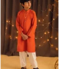 Tangy Orange - Kurta Pajama
