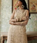 SAHAR - Cutwork short tunic with pearl Chan Pants