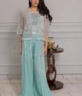 Noor Aqua Green 3D Embellished Gharara Set