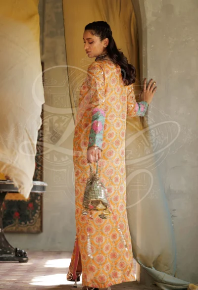 Tara - Gota work long shirt with Gold Kaamdaani Potli - Image 5