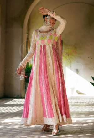 MAHIRAA Chikankari Peshwas Set