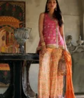 Roya - Peplum top with gota work and printed gota buti work