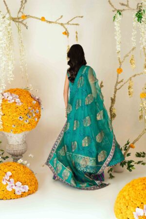 Kira Purple –Turquoise Angrakha Set