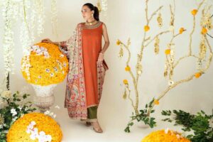 Rina Rust Two-Piece Set