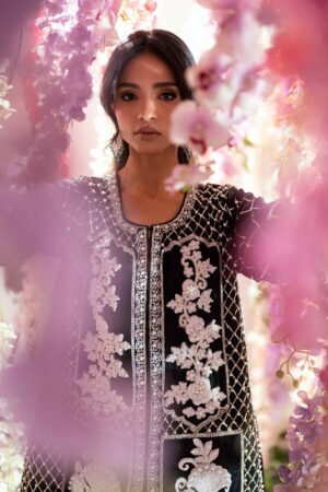 Kaya Onyx Long Coat Set