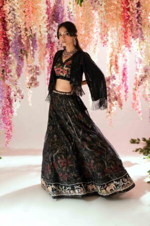 Arin Onyx Lehenga Set