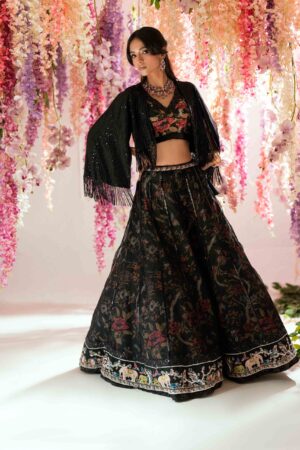 Arin Onyx Lehenga Set