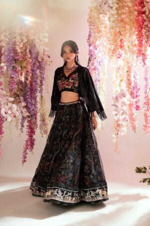 Arin Onyx Lehenga Set