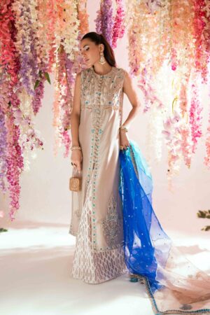 Rhea Gold Long Coat Set